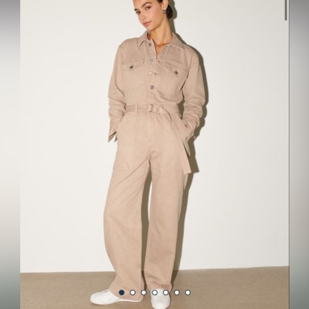 Abercrombie and Fitch - Long-Sleeve Denim Jumpsuit